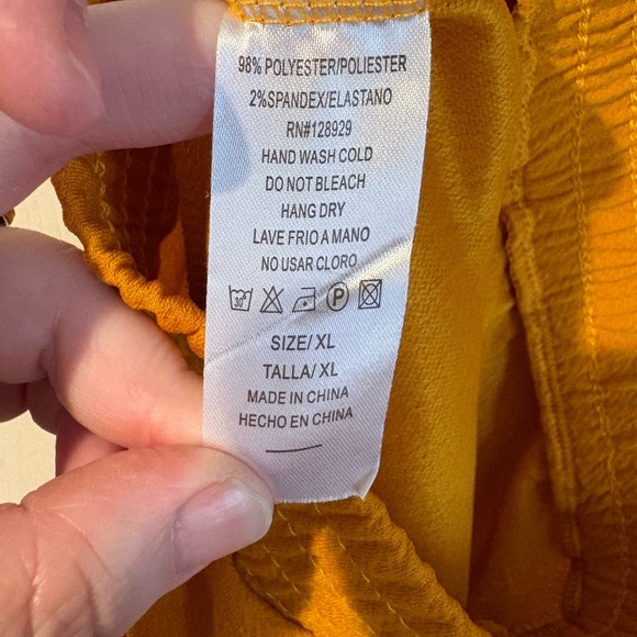 Women's Mustard Pants - Picture 6 of 7